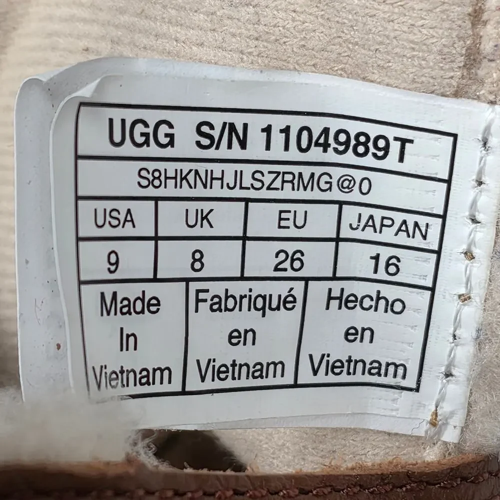 UGG® BABY & KIDS RENNON FAUX‑FUR II SNEAKERS – CHESTNUT – TODDLER SIZE 9